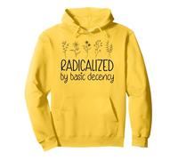 Radicalized By Basic Decency No Kings in America Democracy Felpa con Cappuccio