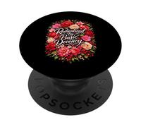 Radicalized by Basic Decency Shirt Women Floral PopSockets PopGrip Adesivo