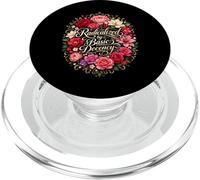 Radicalized by Basic Decency Shirt Women Floral PopSockets PopGrip per MagSafe