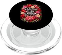 Radicalized by Basic Decency Shirt Women Floral PopSockets PopGrip per MagSafe
