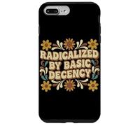 Radicalized By Basic Decency Vintage Floral Women Custodia per iPhone 7 Plus/8 Plus