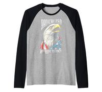 Radicalizzato per decenza, American Bald Eagle, Bandiera degli Stati Uniti Maglia con Maniche Raglan