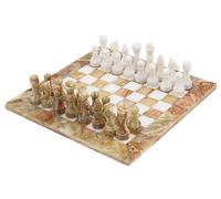 RADICALn 15 Inches Handmade Green Onyx & White Weighted Full Chess Game Set - Staunton and Ambassador Style Marble Tournament Chess Sets for Adults