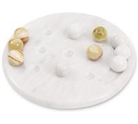 Radicaln Marble Tic Tac Toe da 10" bianco e verde, gioco da tavolo fatto a mano per adulti, ottimo per giochi all'aperto e da viaggio, regalo divertente per adulti, ottimo come