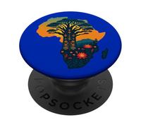 Radicato in Africa Baobab Albero Tribale Africano Continente Arte PopSockets PopGrip Adesivo