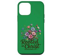 Radicato in Cristo Donne Cristiane Floreali Custodia per iPhone 12 mini