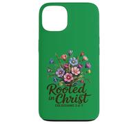 Radicato in Cristo Donne Cristiane Floreali Custodia per iPhone 13
