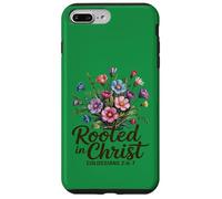 Radicato in Cristo Donne Cristiane Floreali Custodia per iPhone 7 Plus/8 Plus