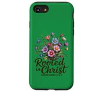 Radicato in Cristo Donne Cristiane Floreali Custodia per iPhone SE (2020) / 7 / 8