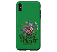 Radicato in Cristo Donne Cristiane Floreali Custodia per iPhone XS Max