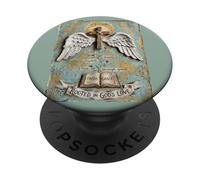 Radicato nell'amore di Dio Cristo Cross Wings Bibbia PopSockets PopGrip Adesivo