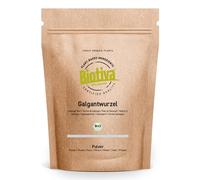 Radice di Galangal macinata bio 100g | Alpina galanga | vegan | Polvere di Galangal | Imbottigliata e controllata in Germania | Biotiva