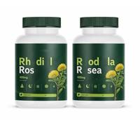 Radice di Rhodiola rosea, semplice e vegana, 60 pezzi - confezione da 2