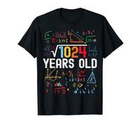 Radice quadrata di 1024 32° compleanno 32 anni compleanno Maglietta
