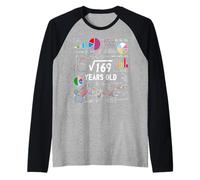 Radice Quadrata di 169 13 ° Compleanno 13 Nerd Matematica di Un Anno Maglia con Maniche Raglan