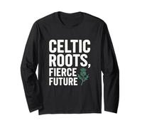 Radici celtiche Fierce Futuro Orgoglio Irlandese Maglia a Manica