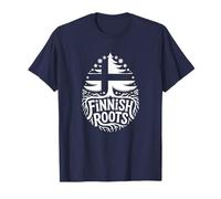 Radici finlandesi - Bandiera Finlandia Colori Albero Genealogico Souvenir Maglietta