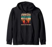 Radici in montagne Heart in the Wild Sasquatch Bigfoot Felpa con Cappuccio