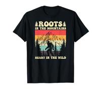 Radici in montagne Heart in the Wild Sasquatch Bigfoot Maglietta