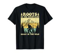 Radici in montagne Heart in the Wild Sasquatch Bigfoot Maglietta