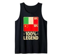 Radici Italiane Cinesi Italia Cina 100% Leggenda Canotta