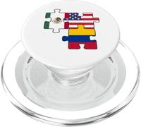 radici messicane e colombiane più bandiera USA PopSockets PopGrip per MagSafe