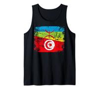 Radici tunisine | Mezza bandiera AMAZIGH | Fieri tunisini Canotta