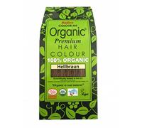 Radico Colour Me Organic - Colore per capelli vegetali, marrone chiaro, 2 x 100 grammi, colore biologico ayurvedico, da erbe naturali, delicato sui capelli