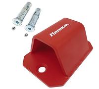 RADIKAL RK545R Ancoraggio a Terra per Catena antifurto Fino a ø50, più Sicuro con 2 bulloni di espansione protetti, più visibile, Fissaggio antifurto da Parete, parcheggio per Moto, rimorchio,