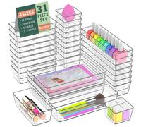 Radikor Organizer per Cassetti 31 Pezzi Contenitori Cassetti 4 Dimensioni