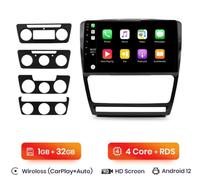 RADIO 2 DIN PER SKODA OCTAVIA ANDROID 12 TOUCHSCREEN BLUETOOTH WI-FI GPS CARPLAY