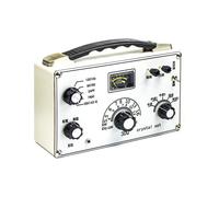 Radio A Cristallo A Onde Medie e Corte, Cinque Segmenti Regolabili, Pannello Bianco, Diodo 3DQ Regolabile