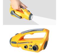 Radio a manovella solare multifunzione con torcia led per uso esterno