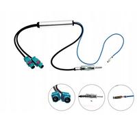 Radio Adattatore Antenna Phantom - Attivo, Doppio Fakra, Spina Din per VW Audi