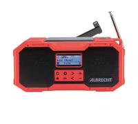 Radio Albrecht DR 112 DAB+ FM 5W USB Type-C Nero Rosso