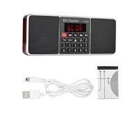 Radio AM/FM portatile con batteria ricaricabile a lunga durata, supporto USB, scheda TF, ingresso AUX, radio FM digitale multifunzione per viaggi e