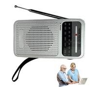 Radio AM FM Radio portatile con ricezione a lungo raggio, alimentata a batteria, con altoparlante forte e chiaro per uso interno ed esterno AM FM