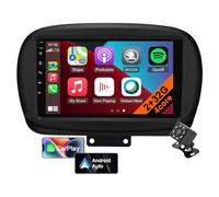 Radio Android 12 per Fiat 500X 2014-2020 Con CarPlay/Android Auto, Stereo da 9 Pollici, Navigazione GPS, Lettore FM, Bluetooth, WiFi, DSP, Controllo del Volante (4core 2GB+32GB)
