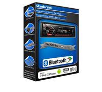 Radio Auto Skoda Yeti Pioneer MVH-S320BT Stereo Bluetooth Kit Vivavoce, USB AUX