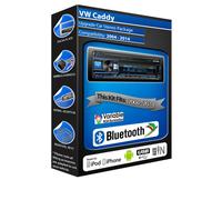 Radio Auto VW Caddy Alpine UTE-200BT Bluetooth Kit Vivavoce Mechless Stereo