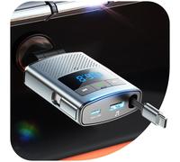 RADIO BLUETOOTH 90W PER AUTO CON CAVO RETRATTILE 100CM E RICARICA RAPIDA PD