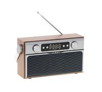 Radio Bluetooth, Retro, Sintonizzatore FM, MP3, Porta USB e Scheda SD, Senza Fili, Portatile Camry CR1183 Marrone