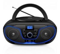 Radio CD Daewoo DW3012 Bluetooth USB FM 4W Nero Blu con equalizzatore