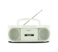 MEDION E65010 - Radio stereo (lettore CD, cassetta, porta USB, ingresso audio AUX, riproduzione MP3, radio FM PLL, 40 stazioni, funzionamento a batteria, telecomando) verde
