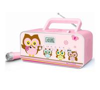 Rádio Cd Muse M-29 Per Criança Rosa Con Microfono