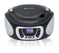 Radio CD Portatile Roadstar CDR-365U/SL 4W RMS USB AUX FM Display LCD Argento