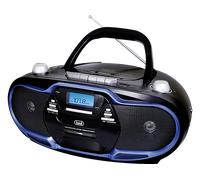 TREVI Boombox Radio Stereo CD / Mp3 con supporto MP3 colore Nero, Blu - 0057404 - CMP 574 USB