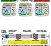 RADIO CENTRALE COMANDO 3 TAPPARELLA AUTOMATICA 220 V FREQ 433,92 MHZ SALI SCENDI