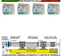 RADIO CENTRALE COMANDO 4 TAPPARELLA AUTOMATICA 220 V FREQ 433,92 MHZ SALI SCENDI
