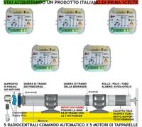 RADIO CENTRALE COMANDO 5 TAPPARELLA AUTOMATICA 220 V FREQ 433,92 MHZ SALI SCENDI